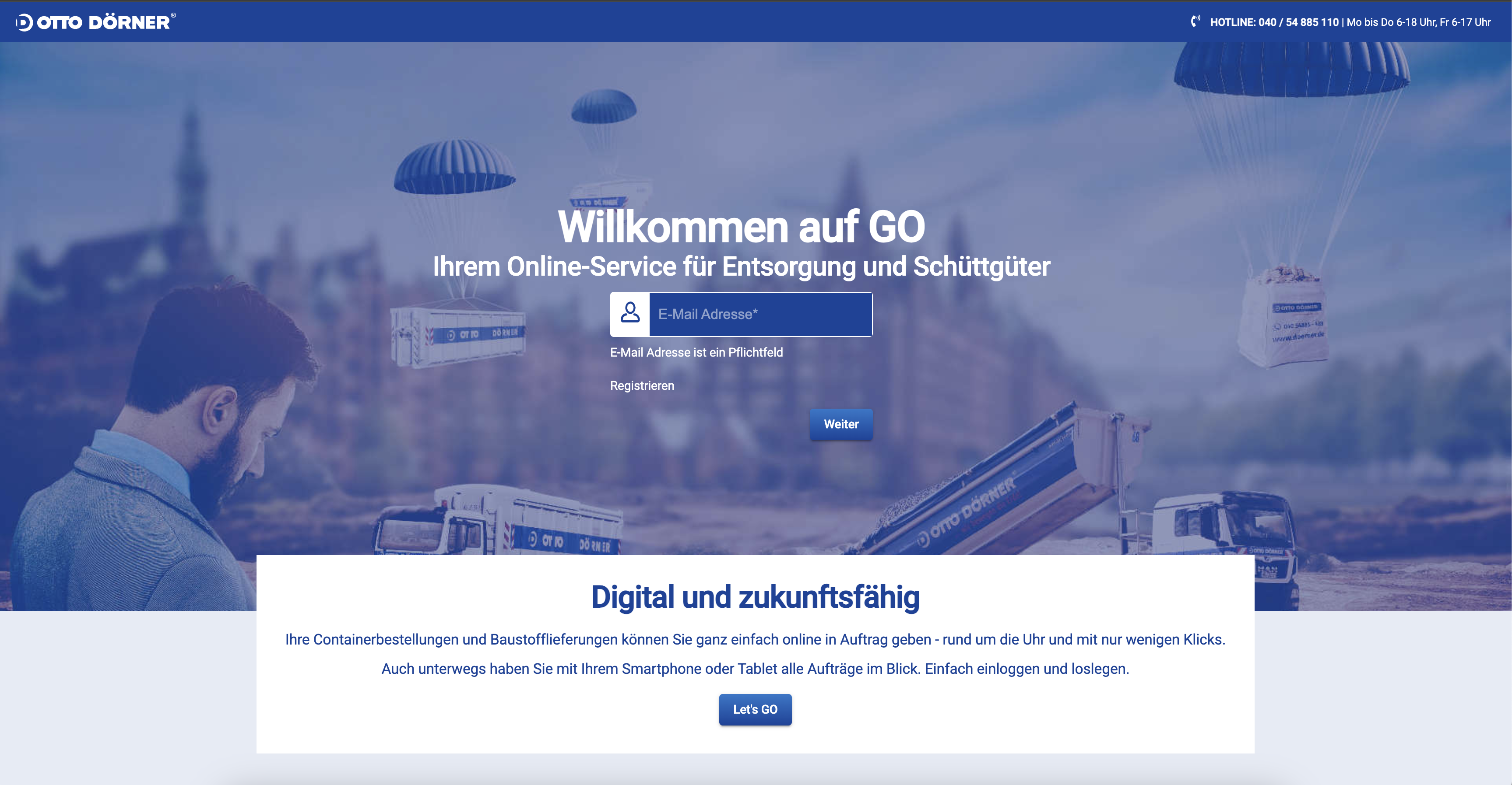 Container GO WebApp
            - Digitizing waste management